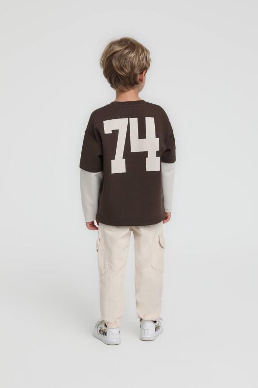 Erkek Çocuk Pantolon 1-4 Yaş 25235 Krem - 5