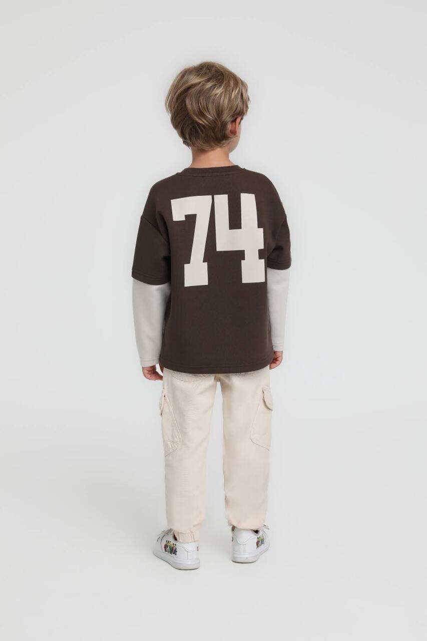 Erkek Çocuk Pantolon 1-4 Yaş 25235 Krem - 5