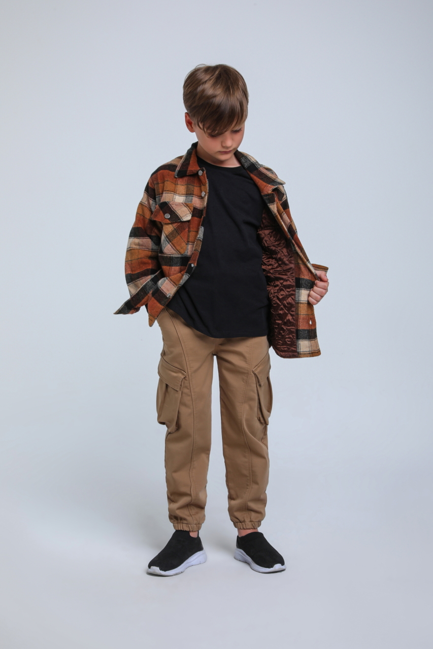 Erkek Çocuk Pantolon 4-8 Yaş 24025 Kahve - 2