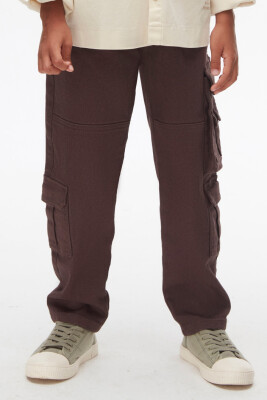 Erkek Çocuk Pantolon 8-14 Yaş 67700 Kahverengi - NK KİDS