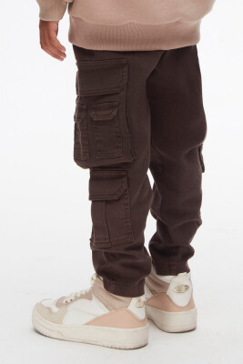 Erkek Çocuk Pantolon 8-14 Yaş 67700 Kahverengi - 3