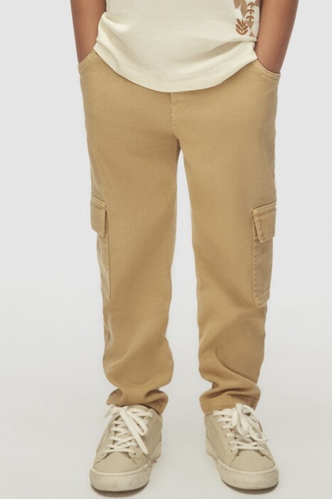 Erkek Çocuk Pantolon 4-8 Yaş 68511 Sarı - 1