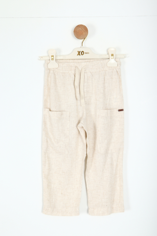 Erkek Çocuk Pantolon 1-4 Yaş 68604 Krem - NK KİDS