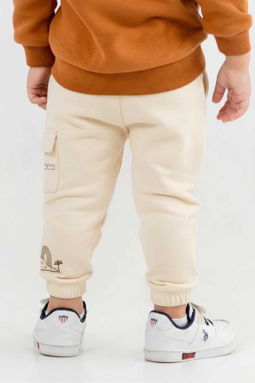 Erkek Çocuk Pantolon 1-4 Yaş 69600 Krem - 2