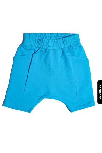 Pamuklu Erkek Bebek Şortlu Mavi Pijama Takımı 6 Ay - 2 Yaş 1098 Ebu0007 - 8