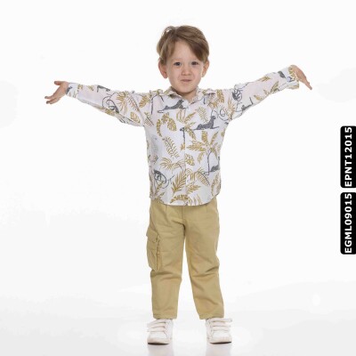 Erkek Pantolon 1-5 Yaş 2304 Epnt12015 Sarı - xo kids