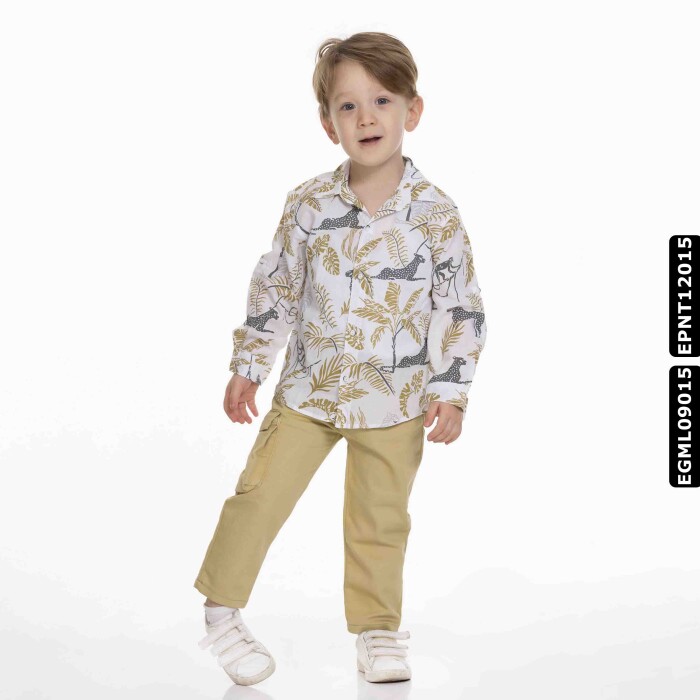 Erkek Pantolon 1-5 Yaş 2304 Epnt12015 Sarı - 2