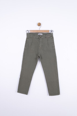 Erkek Navy Pantolon 8-14 Yaş 64718 Epnt12028 Yeşil - 5