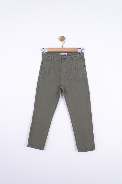 Erkek Navy Pantolon 8-14 Yaş 64718 Epnt12028 Yeşil - 5