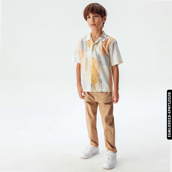 Erkek Navy Pantolon 8-14 Yaş 64718 Epnt12028 Camel - 4