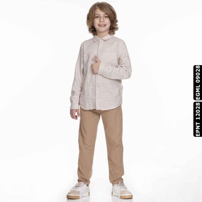 Erkek Navy Pantolon 8-14 Yaş 64718 Epnt12028 Camel - xo kids