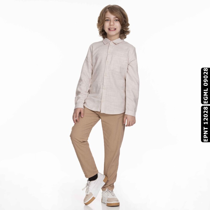 Erkek Navy Pantolon 8-14 Yaş 64718 Epnt12028 Camel - 2