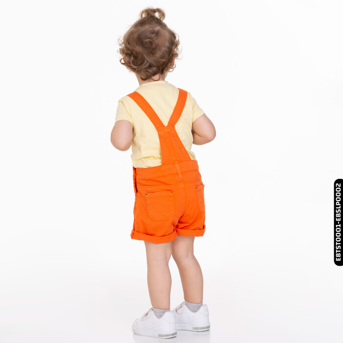 Erkek Bebek Cepli Düğmeli Tarz Salopet 1031 6-24 Ay Ebslp0002 - 3