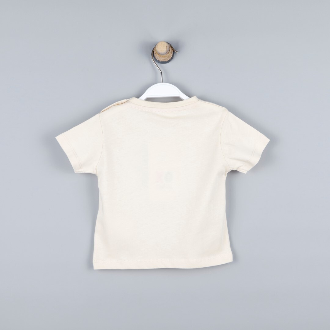 P-003967 (ce 8089) Erkek Bebek Rock Renkli Şort 6-36 Ay Krem - 2