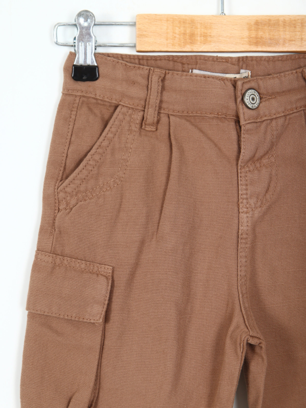 Erkek Çocuk Şort 1-4 Yaş 25217 Kahverengi - 2