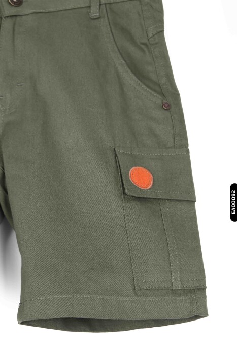 Erkek Çocuk Şort 6-12 yaş 8182 Haki - 3