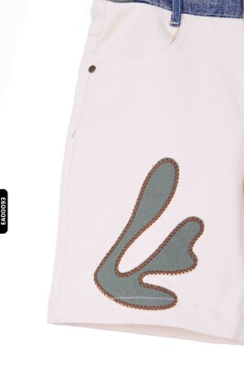 Erkek Çocuk şort 6-12 yaş 8186 Bej - 3