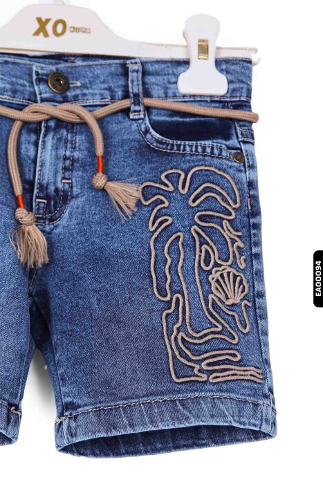 Erkek Çocuk Şort 1-5 yaş 8190 Mavi - 3