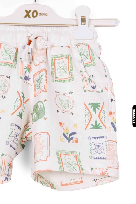 Erkek Çocuk Şort 1-5 yaş 8198 Krem - 3