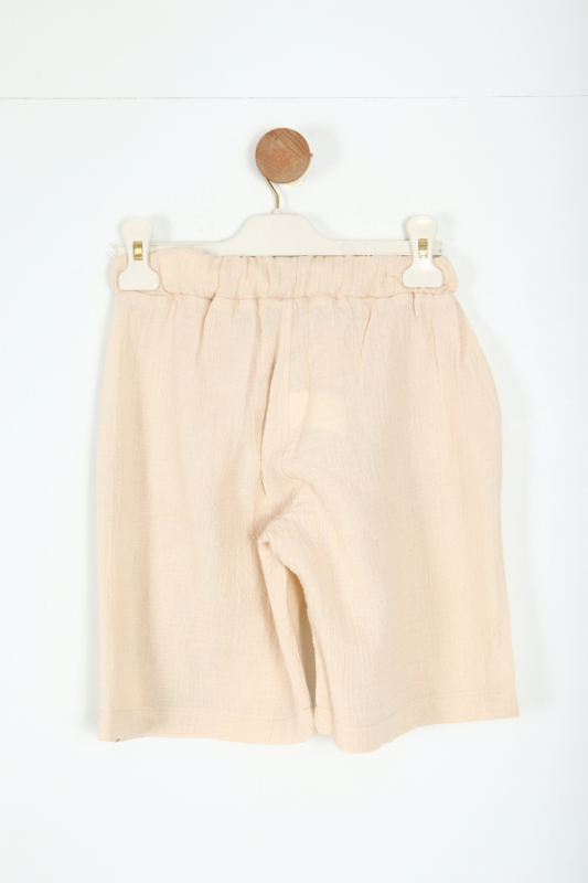 Erkek Çocuk Şort 6-12 Yaş 8259 Bej - 3