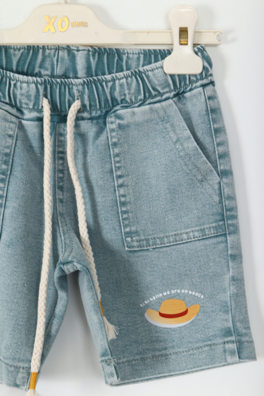 Erkek Çocuk Şort 1-5 Yaş 8266 Mavi - 2