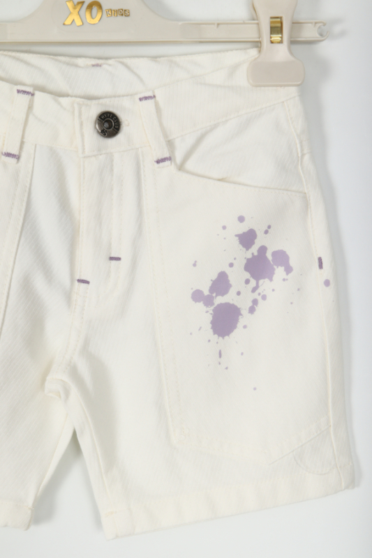 Erkek Çocuk Şort 1-5 Yaş 8275 Beyaz - 2