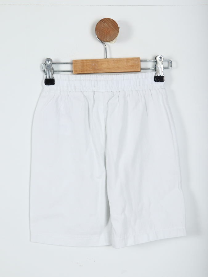 Erkek Çocuk Şort 4-8 Yaş 68518 Beyaz - 3