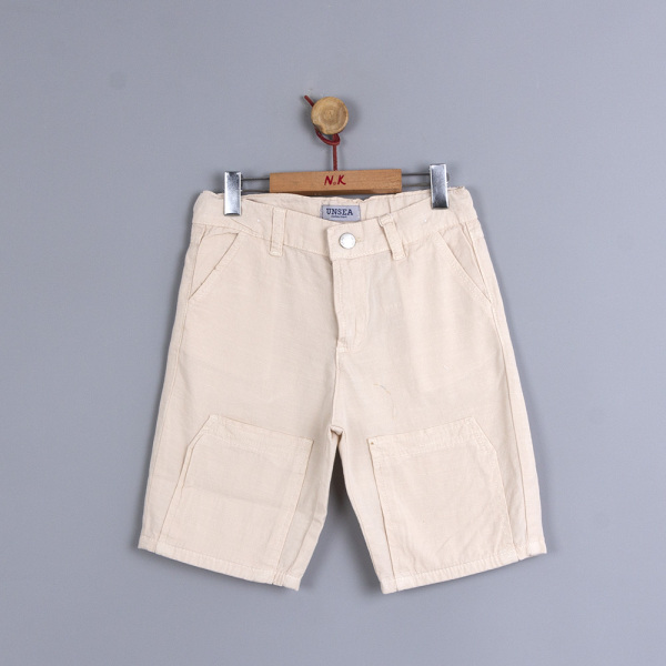 P-003514 (nk 62708) Erkek Summer Şort 8-14 Yaş Krem 