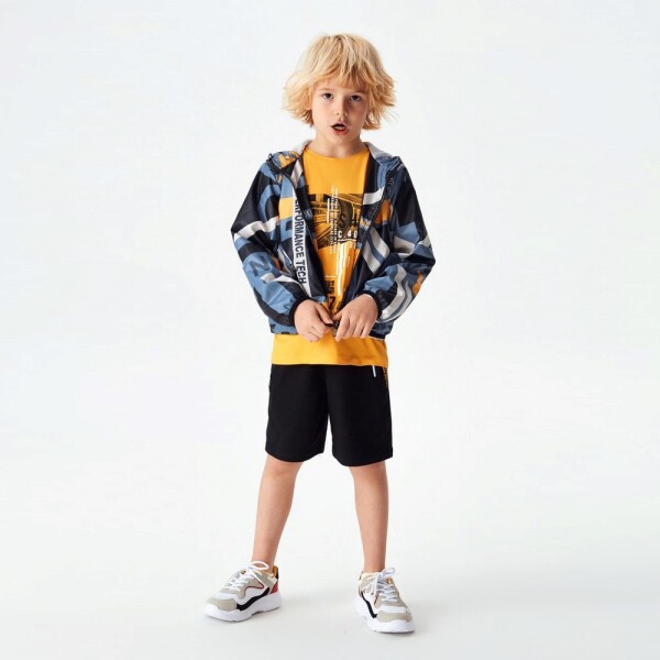 P-003937 (nk 62701) Erkek Fırst Şort 8-14 Yaş Antrasit - Yeşil - 3