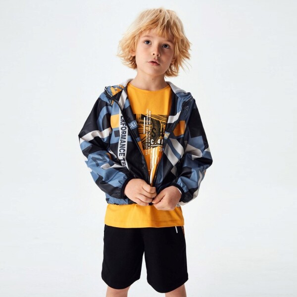 P-003937 (nk 62701) Erkek Fırst Şort 8-14 Yaş Antrasit - Yeşil - 4