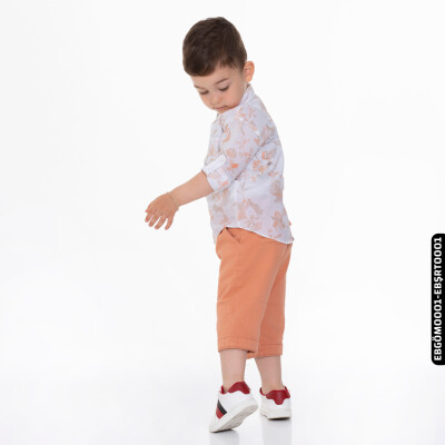 Erkek Bebek Şort 1-3 Yaş 2212 Ebşrt0001 Somon - 3
