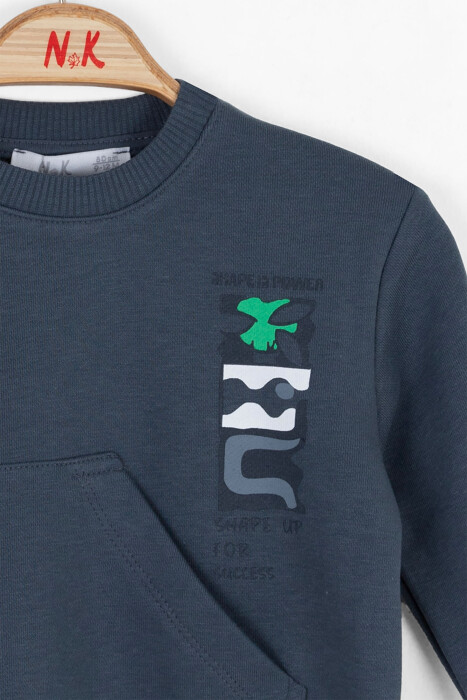 Erkek Çocuk Sweatshirt 9aY-4 Yaş 47609 - 2