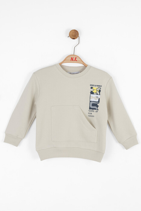 Erkek Çocuk Sweatshirt 9aY-4 Yaş 47609 - 1