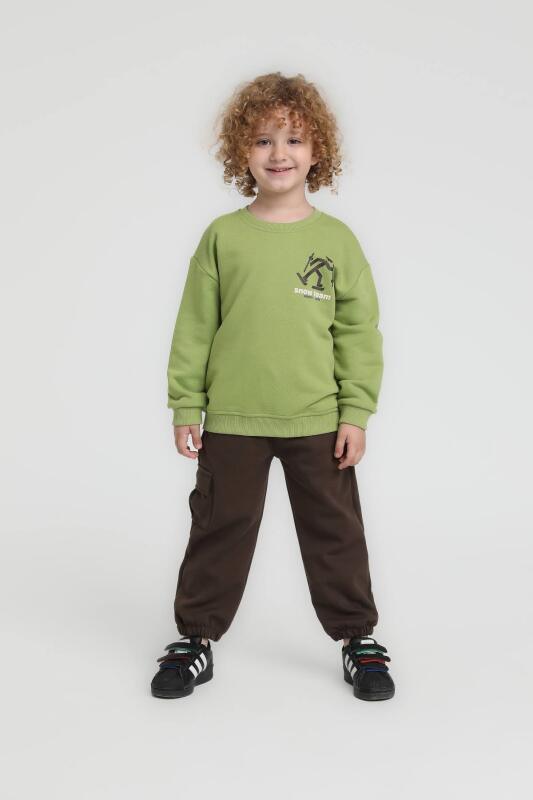Erkek Çocuk Sweatşirt 1-4 Yaş 1840 Fistik - 3