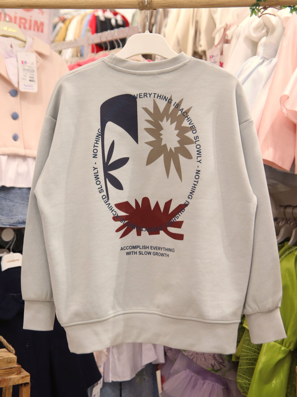 Erkek Çocuk Sweatşirt 4-8 Yaş 1847 Gri - 4