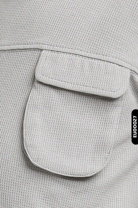 %100 Pamuklu Erkek Çocuk Cepli Bisiklet Yaka Sweatshirt 1-5 Yaş 1676 - 3