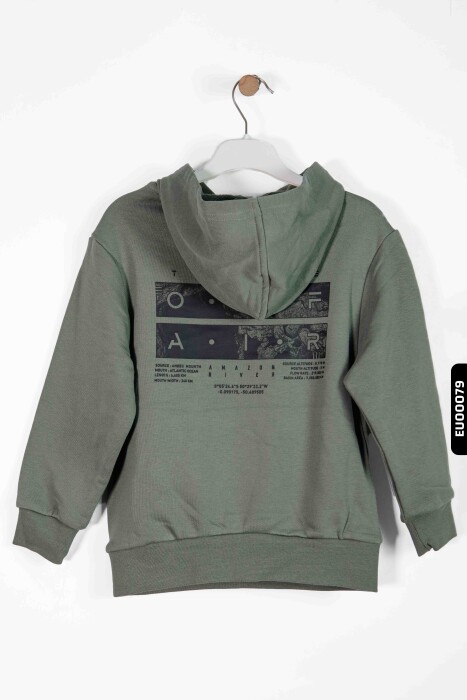 Erkek Çocuk Kapşonlu Sweatshirt 3-8 Yaş 10830 - 3