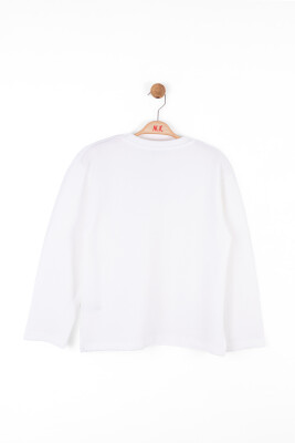 Erkek Çocuk Sweatshirt 8-14 Yaş 47310 Ekru - 5