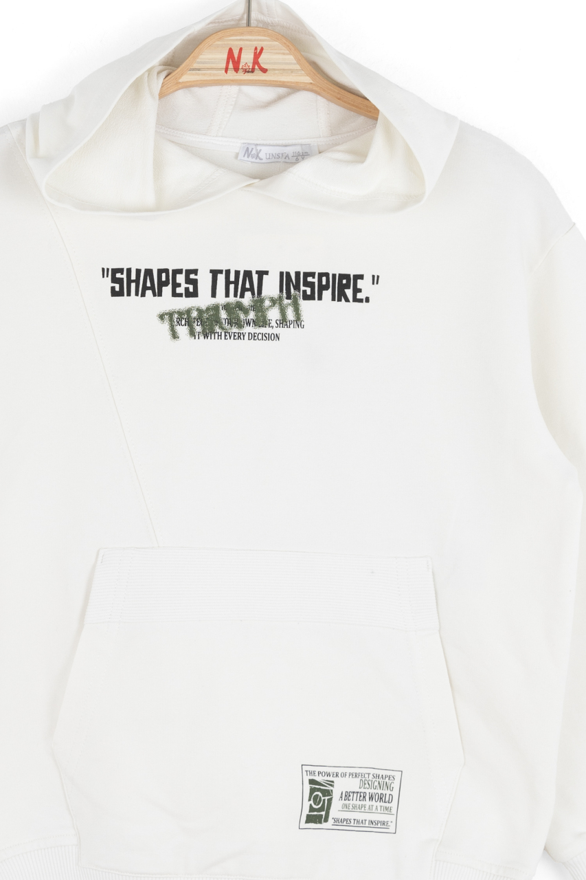 Erkek Çocuk Swaetşirt 4-8 Yaş 49501 Ekru - 4