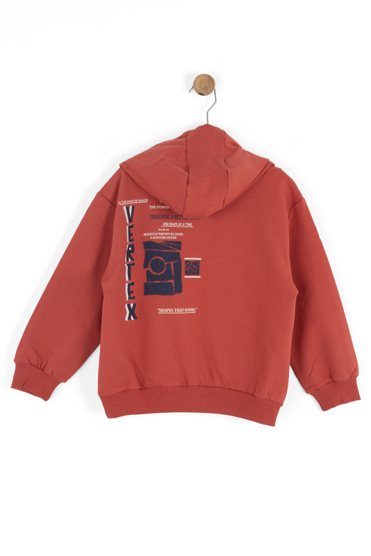 Erkek Çocuk Swaetşirt 4-8 Yaş 49501 Kiremit - 2