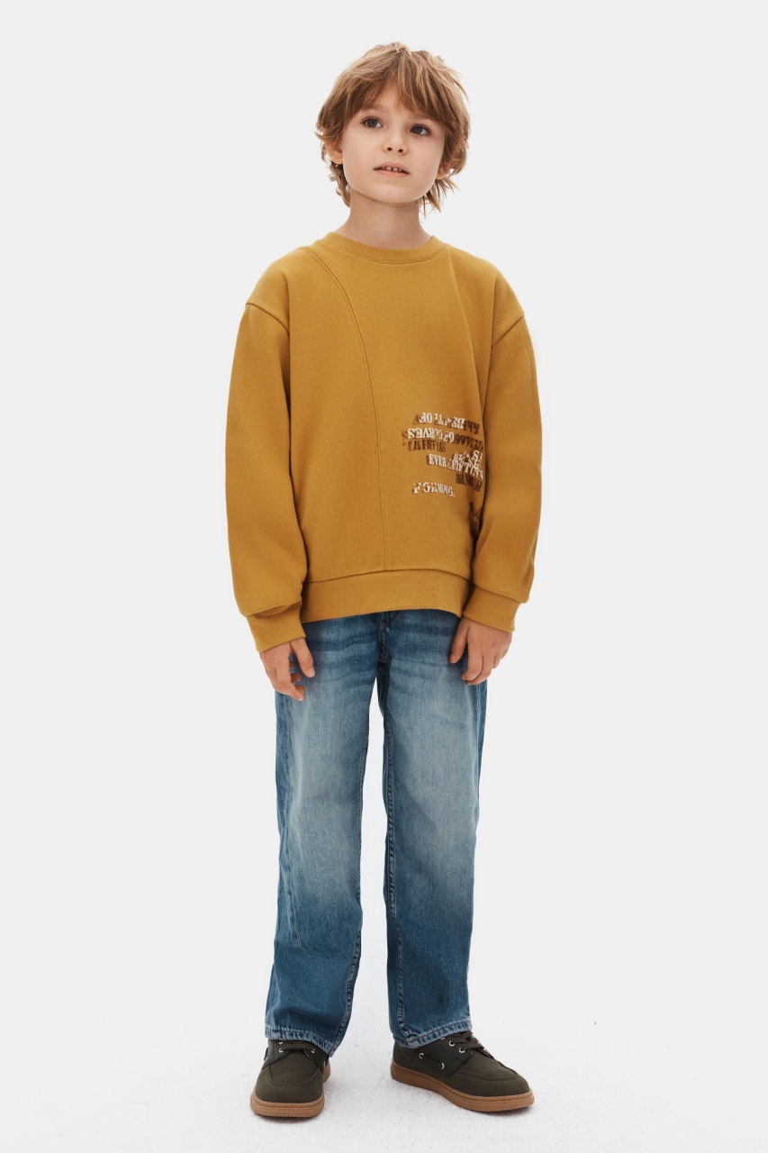 Erkek Çocuk Swaetşirt 8-14 Yaş 49301 Hardal - 6