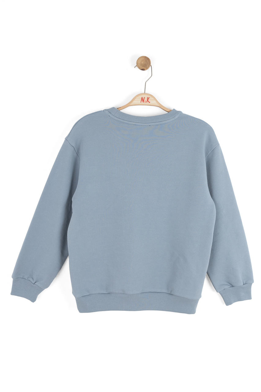 Erkek Çocuk Swaetşirt 8-14 Yaş 49302 Mavi - 3