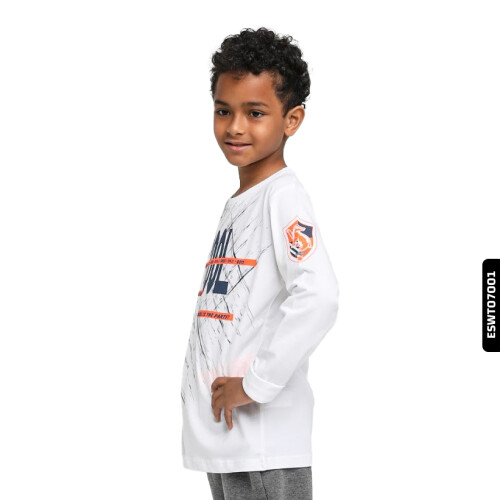 Erkek Sweatshirt 10-14 Y 0001585 Eswt07001 Beyaz - 1