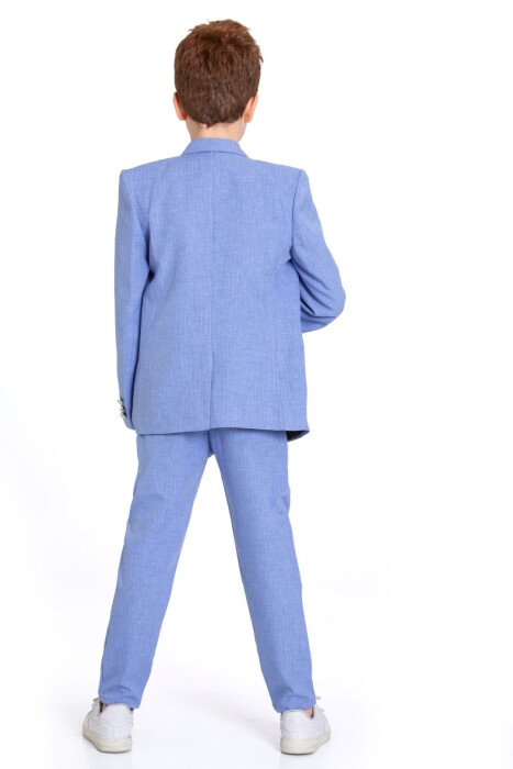 Erkek Çocuk Takım Elbise 5-8 Yaş 23930-3 Mavi - 4