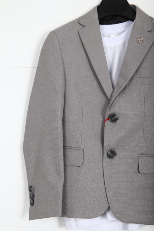 Erkek Çocuk Takım Elbise 7-10 Yaş 4030 Gri - 3