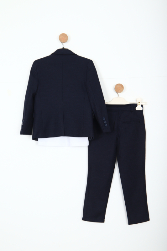 Erkek Çocuk Takım Elbise 5-8 Yaş 25903 Lacivert - 4