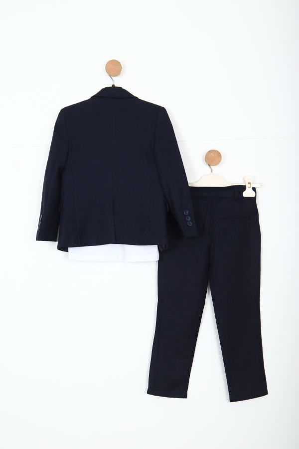 Erkek Çocuk Takım Elbise 5-8 Yaş 25903 Lacivert - 4