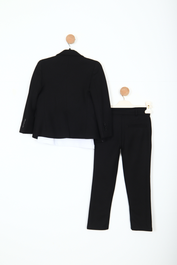 Erkek Çocuk Takım Elbise 5-8 Yaş 25903 Siyah - 4