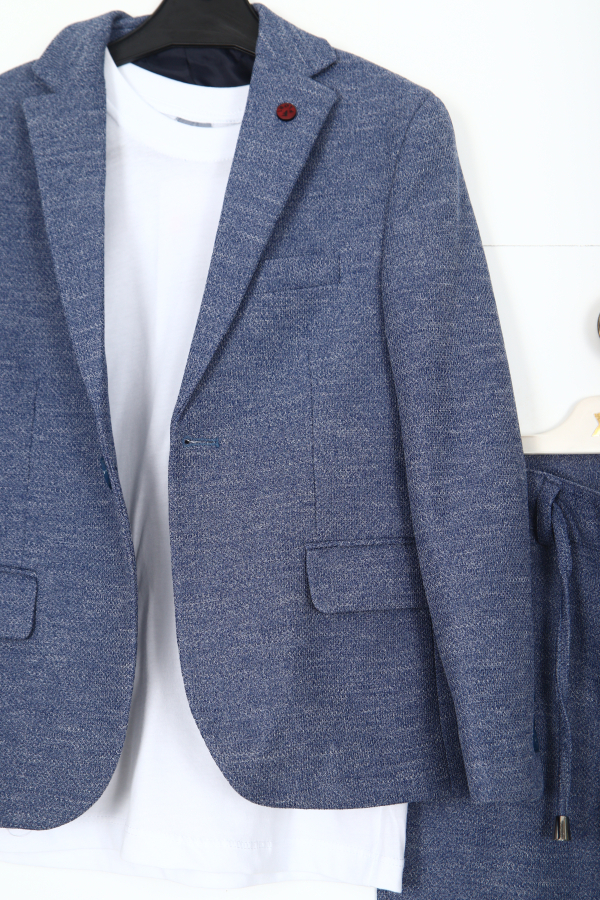 Erkek Çocuk Takım Elbise 5-8 Yaş 25903 Mavi - 2