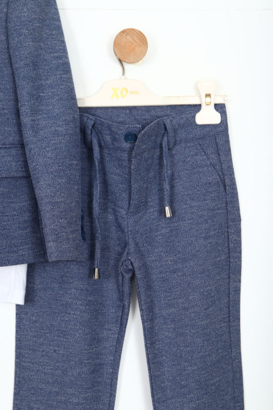 Erkek Çocuk Takım Elbise 5-8 Yaş 25903 Mavi - 3